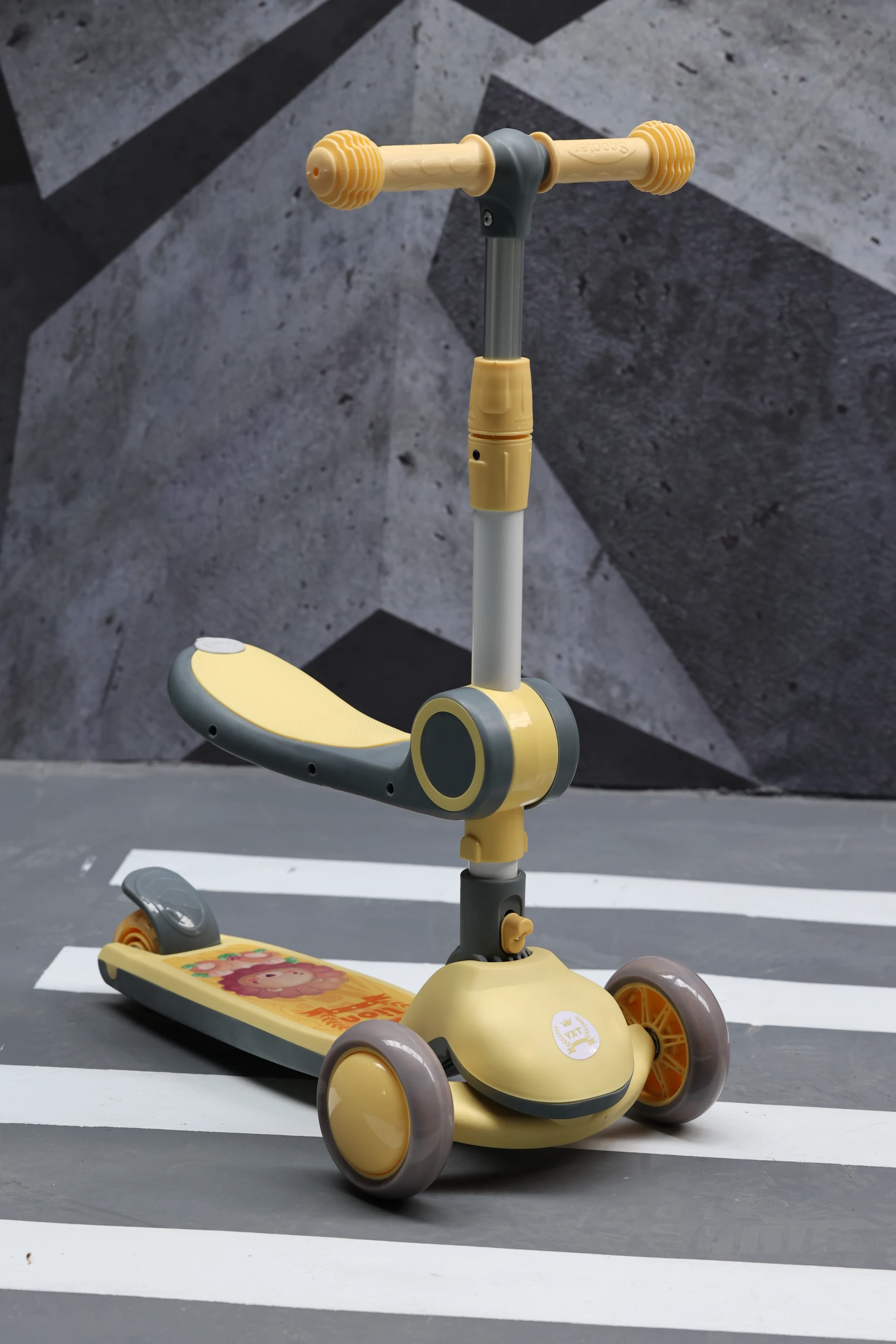 High Quality new plastic cheap child kick Three wheel kids new scooter with light