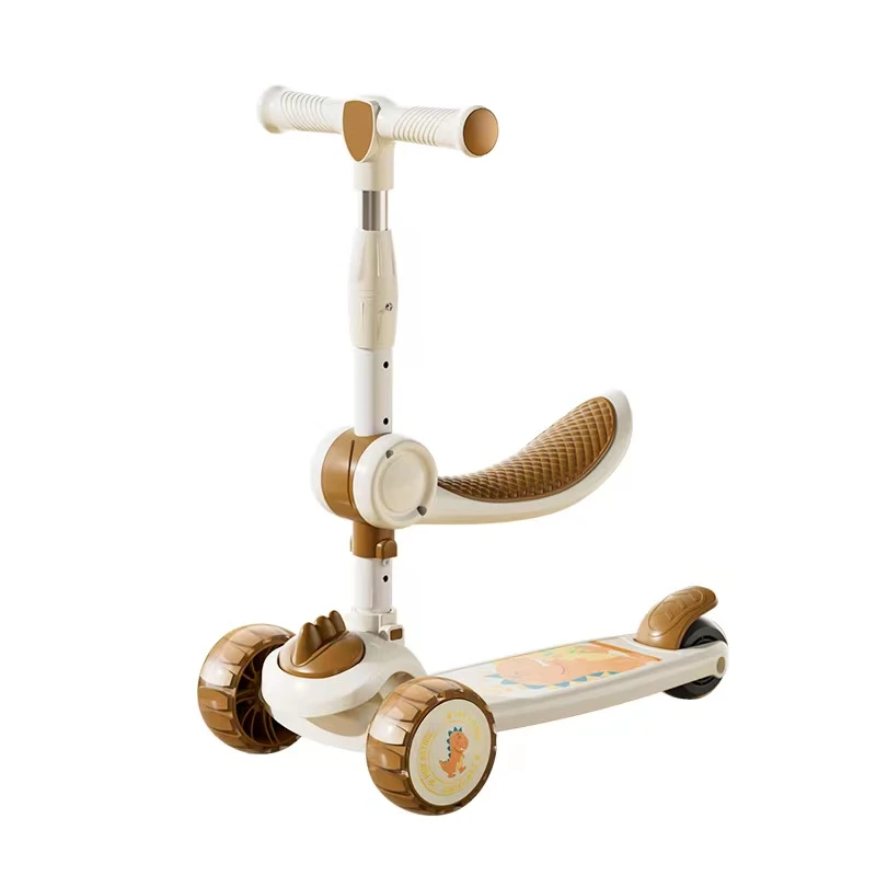 Folding Adjusting Handlebar Kids Kick Scooter Baby Running Slide Car Toys
