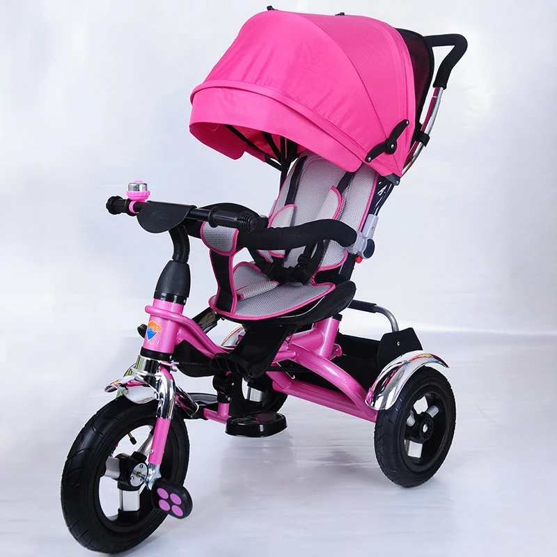 4 in 1 Multifunctional Baby Kid Trike Tricycle Child 3 Wheel Push Kids Baby Tricycle