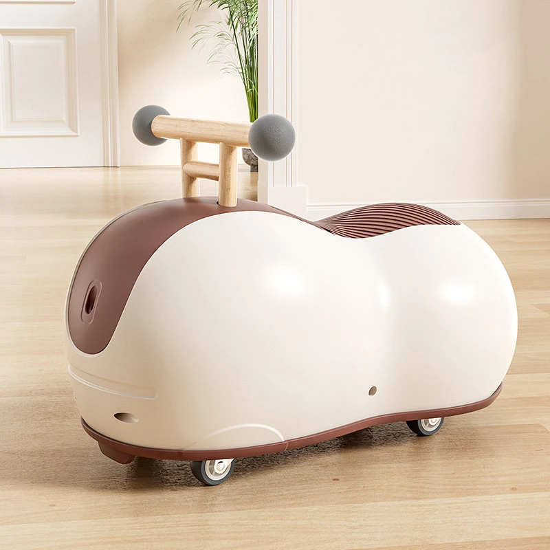 Customized new peanut car twist car Children 1-3 years old twist anti-rollover four wheels